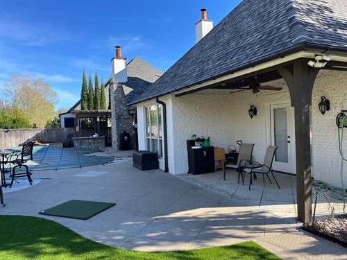 6” Dark Bronze Aluminum Half Round Gutters w/ External Brackets, 4” Round Spouts