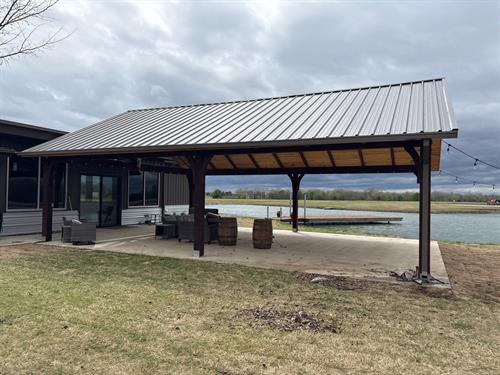 6” Light Bronze Traditional Box Gutters w/ Box Spouts