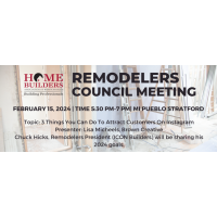 Remodelers Council Meeting-5:30pm