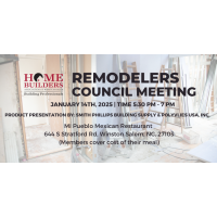 Remodelers Council Meeting-5:30pm