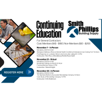 Continuing Education for General Contractors-8am