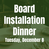 HBAWS Board Installation Dinner- 5:00 PM