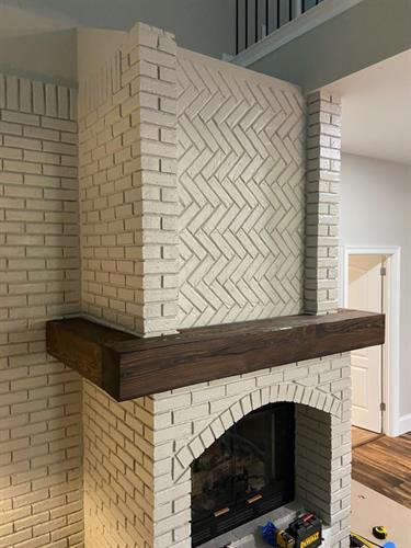 Cypress Fireplace Mantel