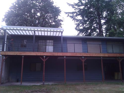 Composite Deck, Patio Cover, and Cable Railing Combination