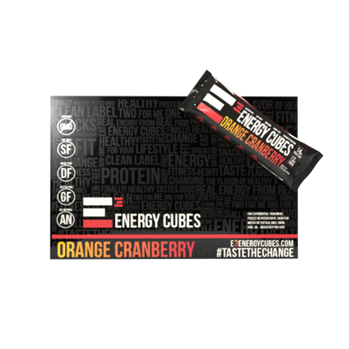 Orange Cranberry E3 Energy Cubes