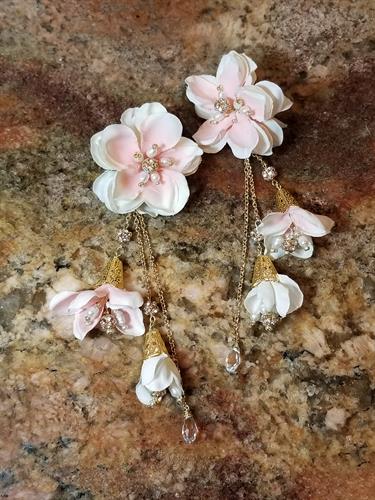 Cherry Blossom Bridal Earrings