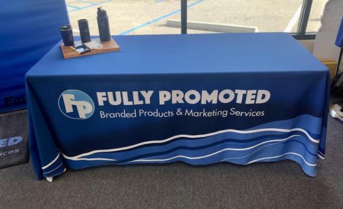Full Color Graphic Tablecloths That Create A Very Professional Look!