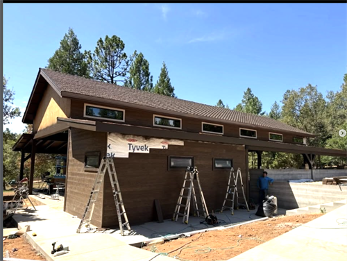James Hardie Siding in progress 