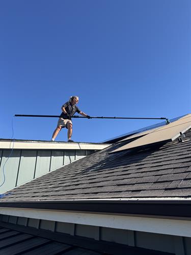 Solar panels on home