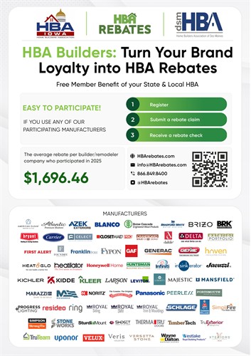 DSMHBA Builder & Remodeler Member Benefit