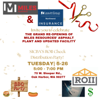 Miles Resources Grand Re-Opening & ROII Check Distribution Party!