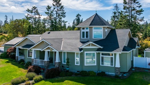 Custom-built home by Kings-Men Construction featuring timeless architecture, quality materials, and expert construction on Whidbey Island.