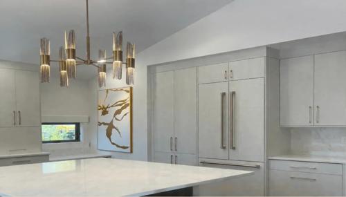 Modern kitchen interior design by D Studio 11, serving Camano Island, Skagit Valley, and Snohomish County with custom cabinetry, luxury finishes, and functional design solutions.