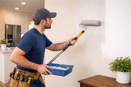 Interior wall painting services by a professional handyman in Oak Harbor, WA.