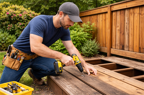 Deck and fence repair by trusted handyman in Anacortes, WA for outdoor maintenance.