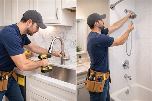 Kitchen and bathroom upgrades completed by an experienced handyman in Anacortes, WA.