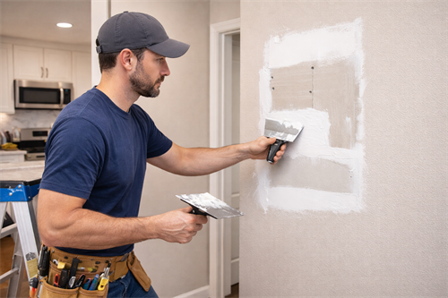 Drywall repair and installation services by a handyman in Oak Harbor, WA.
