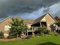 Architectural shingle roof replacement on a brick home in Charlotte, NC