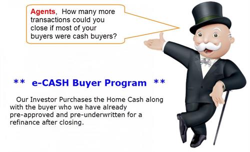 Cash Offer Program converts Financed Buyers to Cash Buyers