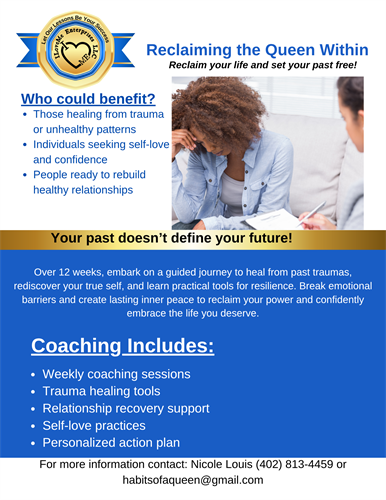 Reclaiming the Queen within 12 week Coaching Program Reclaiming the Queen within 12 week Coaching Program