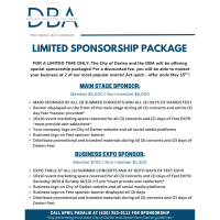 Limited Summer Event Sponsorship Package