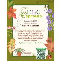 It's Spider Season hosted by the Darien Garden Club Sprouts