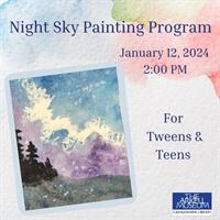 Teens and Tweens Night Sky Painting