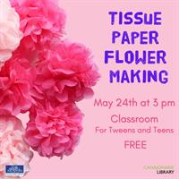 Tissue Paper Flower Making for Teens
