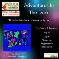 Adventures in the Dark: Glow in the Dark Canvas Painting