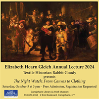 Elizabeth Hearn Gleich lecture, The Night Watch: From Canvas to Clothing