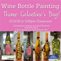 Galentines Day Wine Bottle Painting