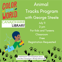 Animal Track Adventures with George Steele at The Canajoharie Library