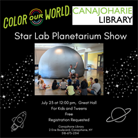 Starlab Planetarium 12 pm Show at The Canajoharie Library