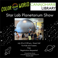 Starlab Planetarium 2 pm Show at The Canajoharie Library