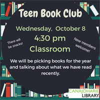 Teen Book Club at the Canajoharie Library