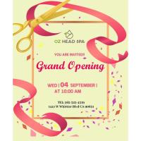 OZ Head Spa Grand Opening and Ribbon Cutting