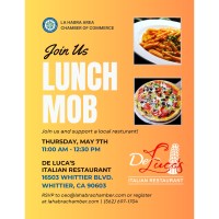 Lunch Mob at De Luca's Italian Restaurant