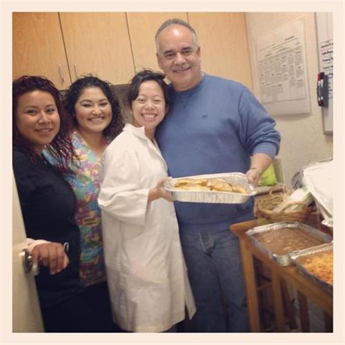 Our patient Ruben surprised the staff with trays of homemade Mexican food! We definitely have the best patients! Thanks Ruben! It was delicious! 