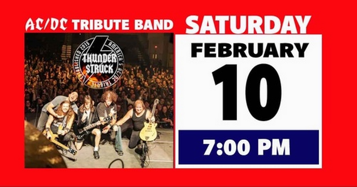 AC/DC Tribute Thunderstruck Feb 10, 2024 Baraboo, Wisconsin.