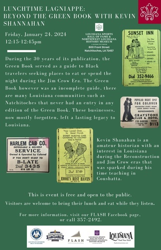 Lunchtime Lagniappe: Beyond the Green Book - Black Owned Businesses in Jim Crow Era Louisiana with Kevin Shannahan