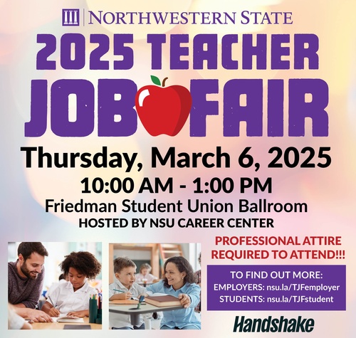 Northwestern State 2025 Teacher Job Fair