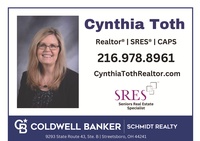 Cynthia Toth, Realtor-Coldwell Banker Schmidt Realty