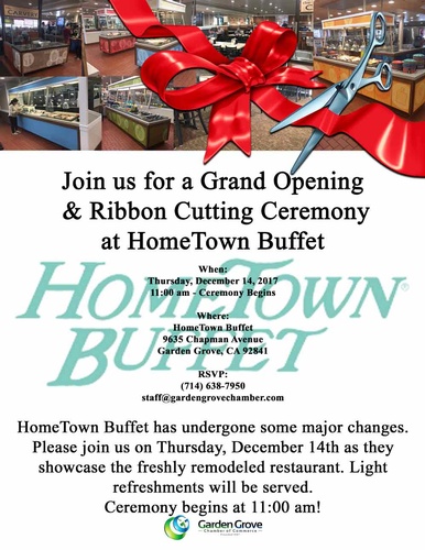 Hometown Buffet Grand Opening Ribbon Cutting