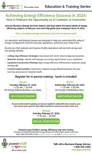 Power Shift Education & Training Series - Feb 27, 2024 - Laughlin