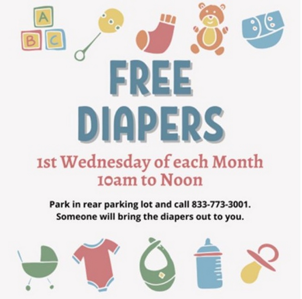 Free diapers clearance near me