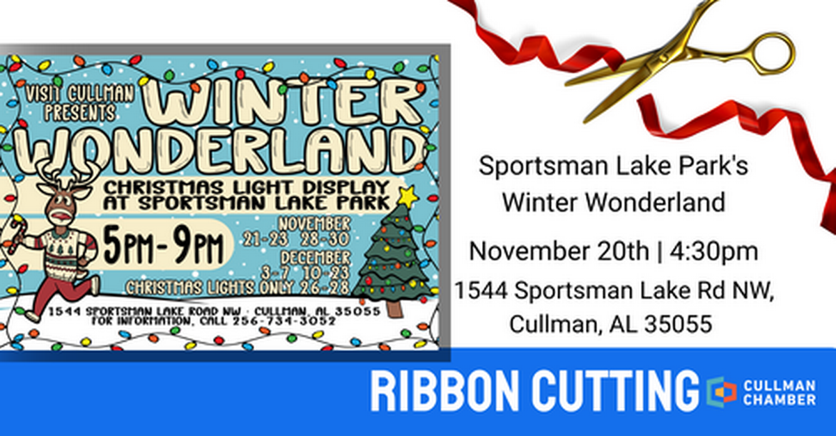 Ribbon Cutting: Sportsman Lake Park's Winter Wonderland - Nov 20, 2025 ...