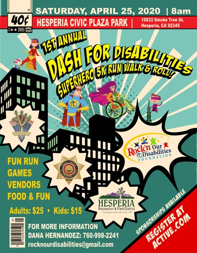 Dash For Disabilities Superhero 5k Fun Run Walk Roll And