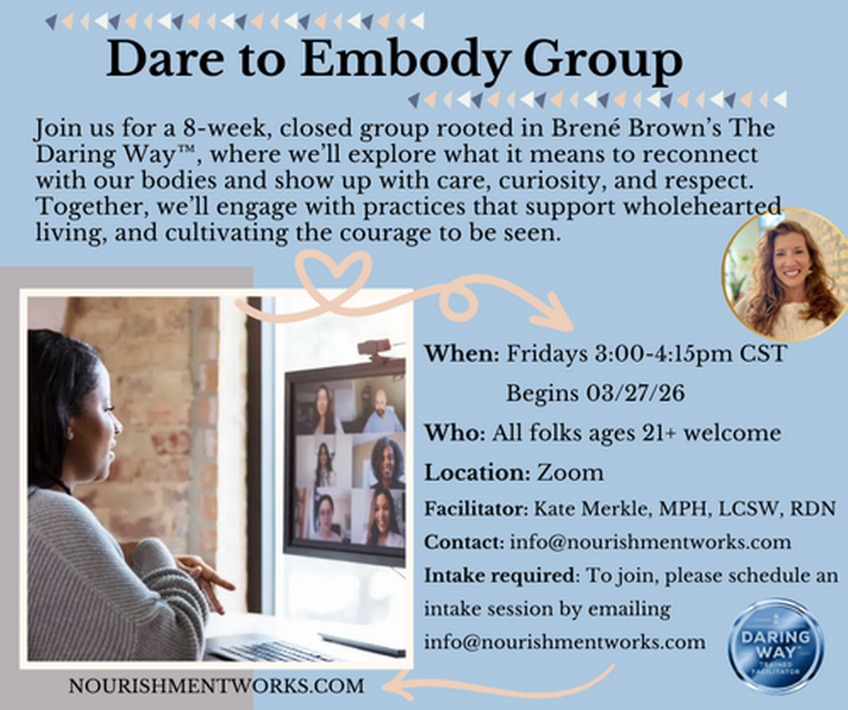 Dare to Embody: body image group - Apr 3, 2026