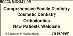 Dr. Michael Rocca Dentistry Professional Corporation