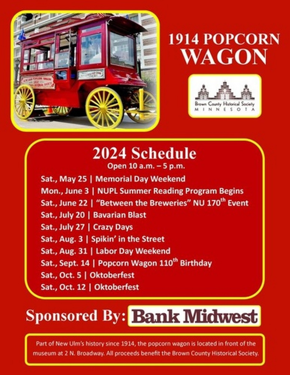 Popcorn Wagon 2024 Schedule May 25, 2024
